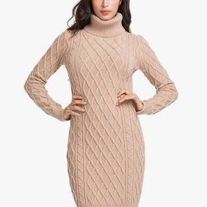 Turtleneck Sweater Dress (S)